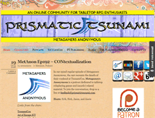 Tablet Screenshot of prismatictsunami.com